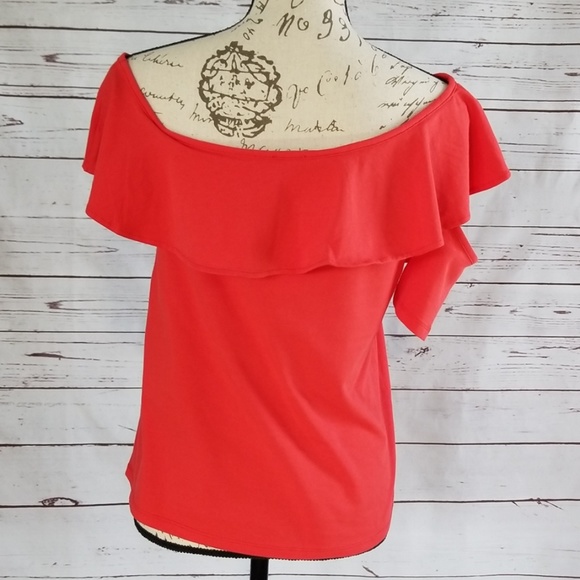 NWT J.Crew Factory One sleeve off the shoulder top - Picture 5 of 8